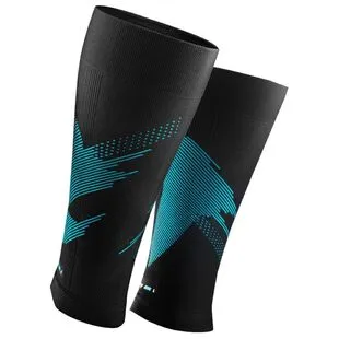 Rockay Blaze Compression Calf Sleeves Black Blue Sportpursuit