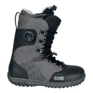 Rome Mens Libertine Pro Hybrid Boa Snowboard Boots (Black) | Sportpurs