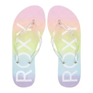 Chanclas Roxy Porto Mujer Blancos Rosas Multicolor Chanclas Roxy