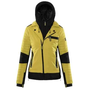 SOS Sportswear of Sweden Vintage 80's Unisex Lightweight Ski Jacket 1/4 Zip  Pullover Lemon Yellow