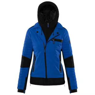 SOS Sportswear of Sweden Colorblock Pattern Biker Jacket - Black
