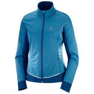 Salomon Womens Lightning Lightshell Jacket Lyons Blue Sportpursuit