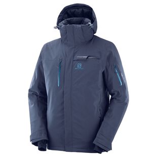 Salomon Mens Brilliant Shell Jacket Night Sky Lyons Blue Sportpurs