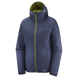 Salomon Womens Drifter Loft Reversible Hooded Jacket Night Sky Avocad