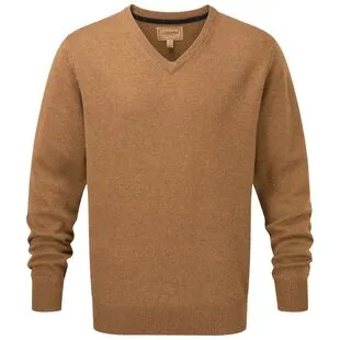 Lambswool V-neck jumper, regular fit in a blend of soft new wool
