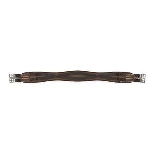 Lot De 2 Sangles Flash Marron En Cuir Pour Bride équitation (taille Cheval)