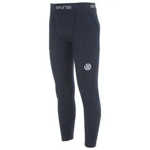 Skins Mens Series 3 Travel & Recovery Long Tights (Black) | Sportpursu
