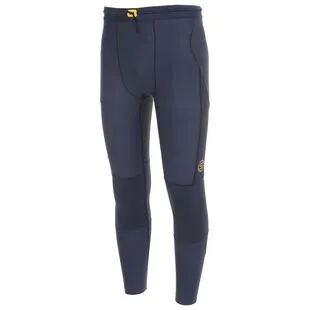 Skins Mens RY400 Long Tights (Graphite/Blue) | Sportpursuit.com