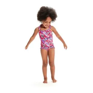 Maillot De Bain 1 Pièce Speedo Seasquad Allover Pour Fille - Confort Et Liberté De Mouvement