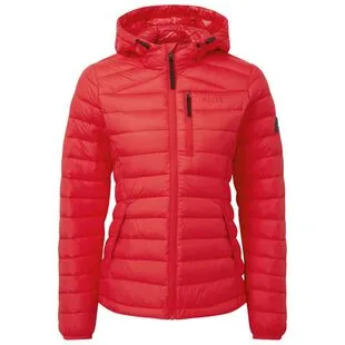 TOG 24 Womens Drax Hooded Down Jacket Dark Coral Sportpursuit