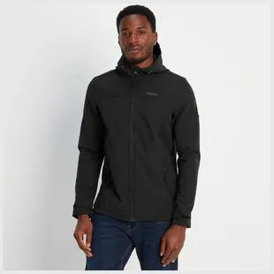 TOG 24 Mens Feizor Softshell Hooded Jacket Black Sportpursuit