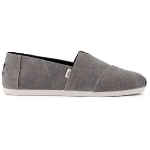 TOMS Mens Alpargata Slip on Casual Shoes Grey Sportpursuit
