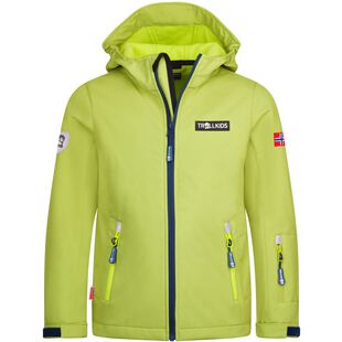 Chaqueta Softshell Trollkids Oslofjord Para Niños - Impermeable, Cortavientos Y Con Reflectores | Ideal Para Exteriores