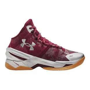 UnderArmour Mens Curry 2 Retro Casual Shoes Red Sportpursuit