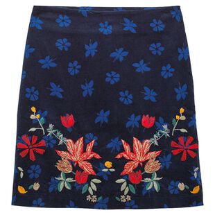 White Stuff Womens Artistic Velvet Skirt Multi Sportpursuit