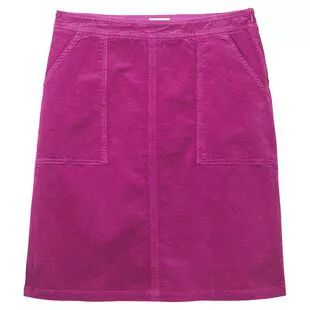 White Stuff Womens Clocktower Bloom Corduroy Skirt Mulberry Pink S