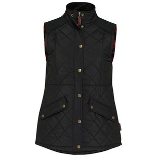 Wilde and King Womens Barnard Quilted Gilet (Black) | Sportpursuit.com