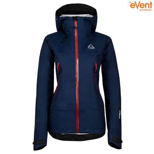 Fjern Womens Orkan Waterproof Shell Jacket Navy Rust