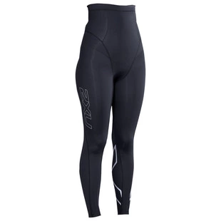 Womens Post-Natal Sport Compression Tights (Black/Silver)