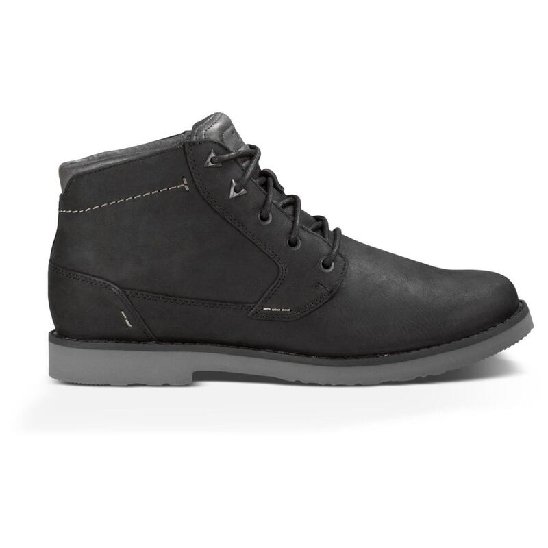 teva black leather boots