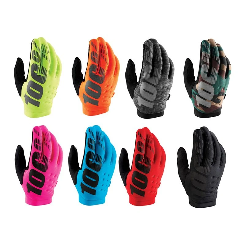 100% Gants BRISKER Homme – Orange Fluo/Noir Taille XL – Protection & Confort Hiver Moto