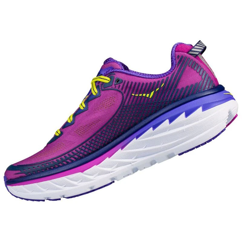 Hoka One One Womens Bondi 5 Shoes Purple Cactus Citrus Sportpursui