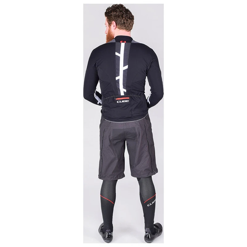 Cube Mens Blackline Rain Shorts Black Grey Sportpursuit