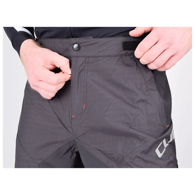 Cube Mens Blackline Rain Trousers Black Grey Sportpursuit