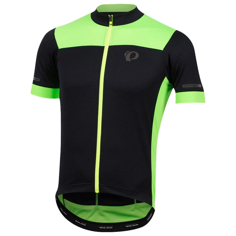 Pearl Izumi Mens ELITE Escape Semi Form Jersey Black Screaming Green