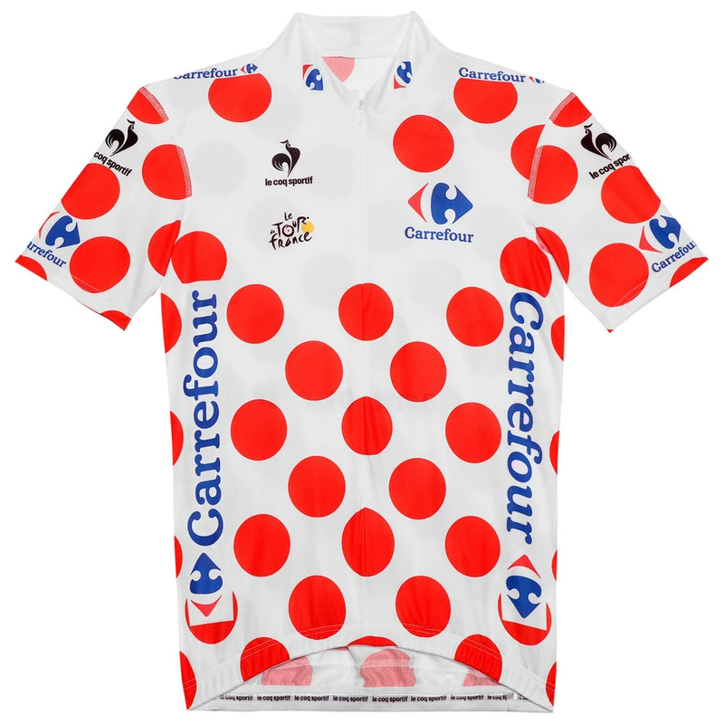 Le coq sportif top polka dot jersey