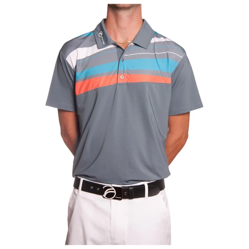 Fayde Mens Axis Polo Shirt (Smoke) | Sportpursuit.com