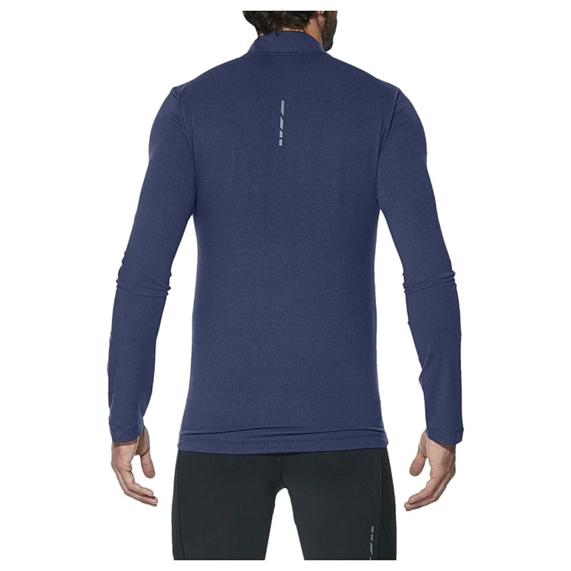 Asics Mens 1/2 Zip Long Sleeve Top (Blue) | Sportpursuit.com