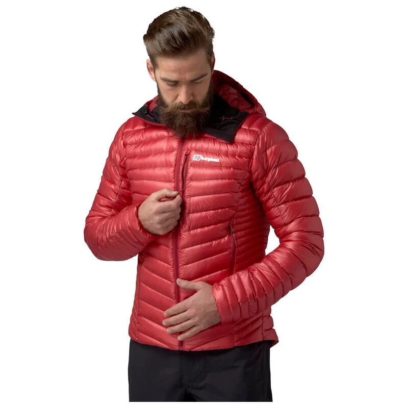 Berghaus Mens Extrem Micro Down Jacket Red Dark Red Sportpursuit.c