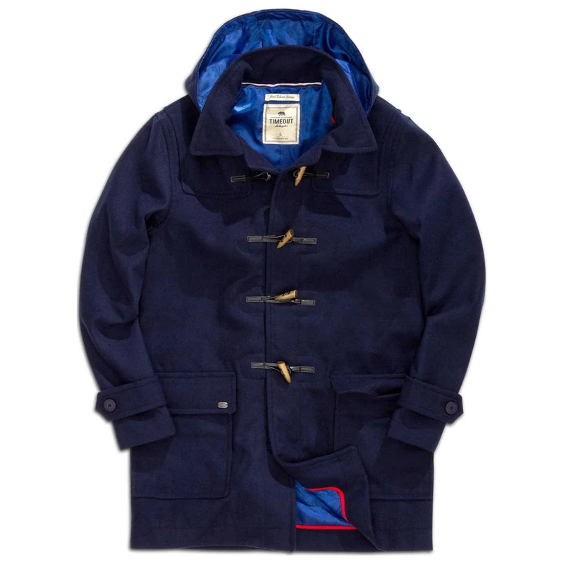 TimeOut Mens Duffle Coat (Navy)