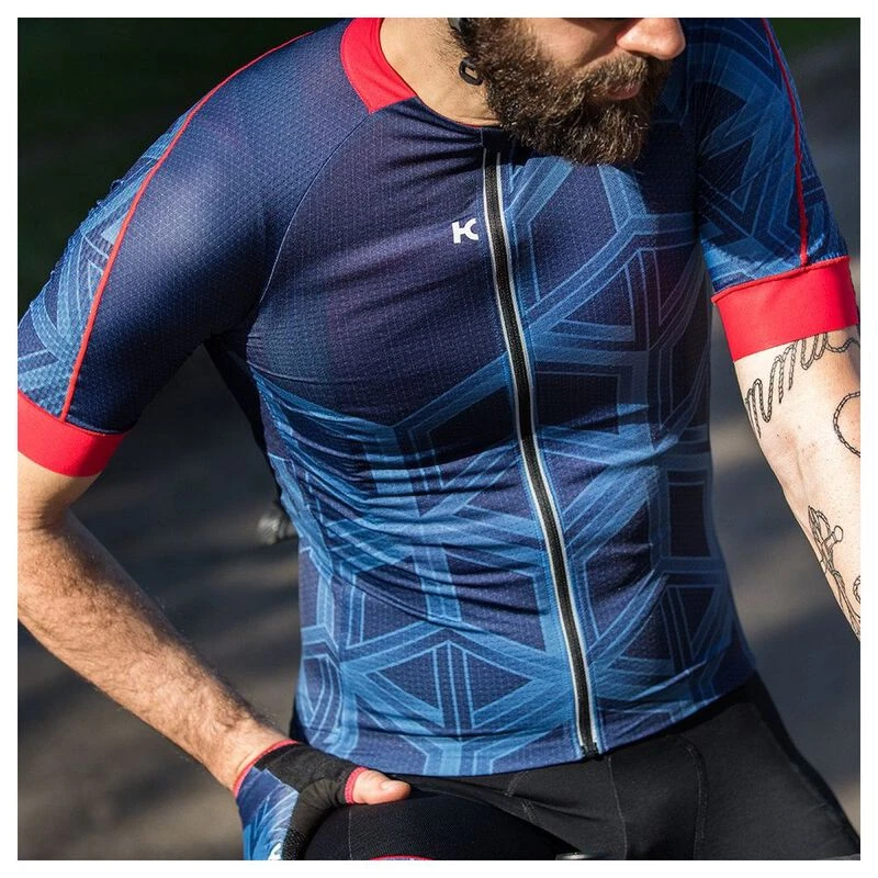Katusha Mens Superlight Jersey Peacot AOP Sportpursuit