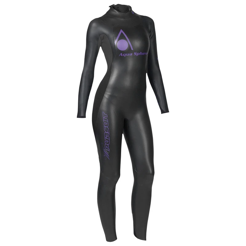 Aqua Sphere Womens Pursuit Wetsuit (Black/Purple)