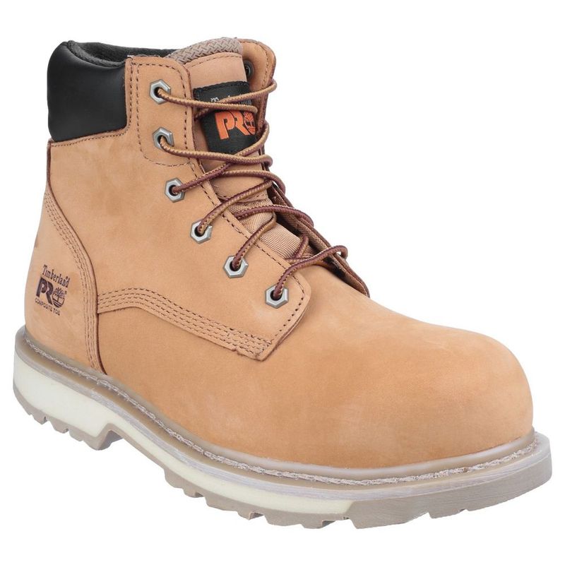 Timberland Mens Pro Traditional Lace Up Safety Boots (Wheat Timberland Mens Pro Traditional Lace Up Safety Boots (Wheat