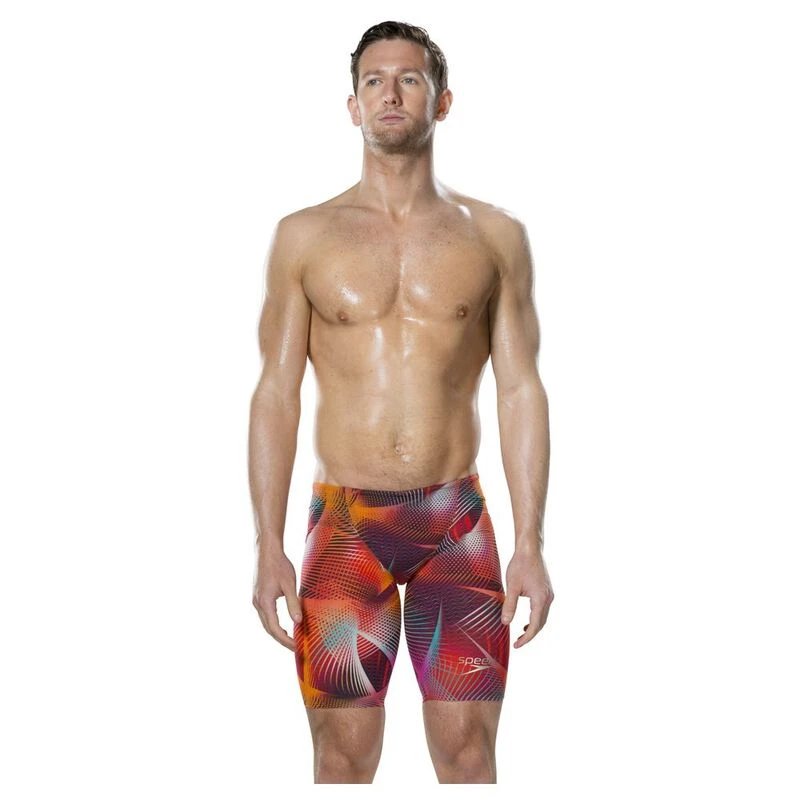 Speedo Mens Fastskin LZR Racer Elite 2 Jammers Red Black Sportpurs