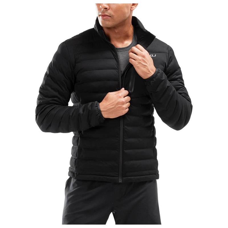 2XU Mens Pursuit Insulation Jacket Black Black Sportpursuit