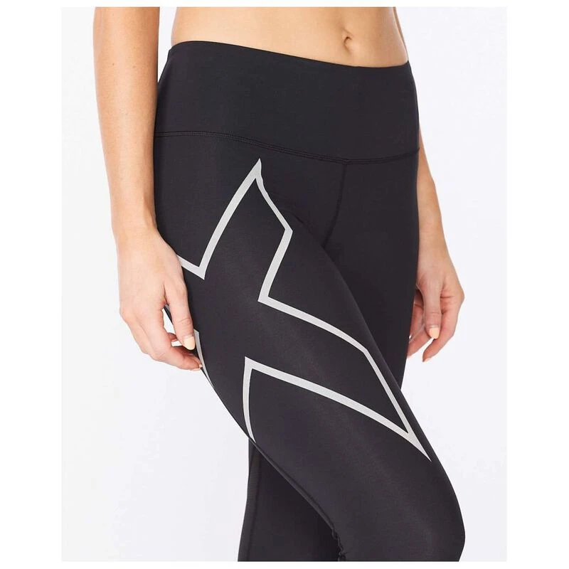 2XU Women's Light Speed Mid-Rise Compression Tights Black/Black | Köp 2XU Women's Light Speed Mid-Rise Compression Tights Black/Black här