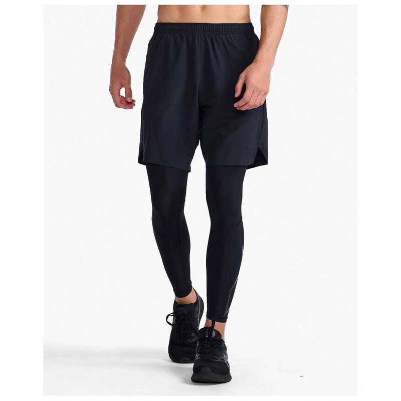 2XU Mens Motion Compression Tights Black Nero Sportpursuit