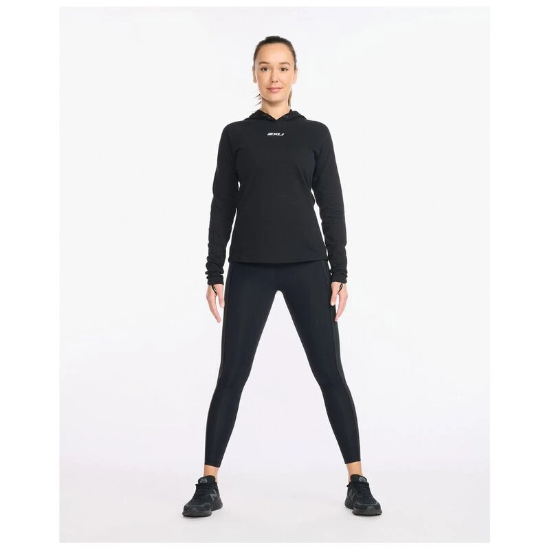 2XU Womens Motion Hoodie Hoodie (Black/White)