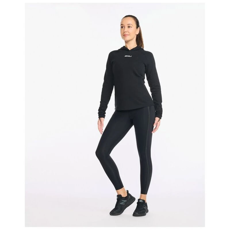 2XU Womens Motion Hoodie Hoodie (Black/White)