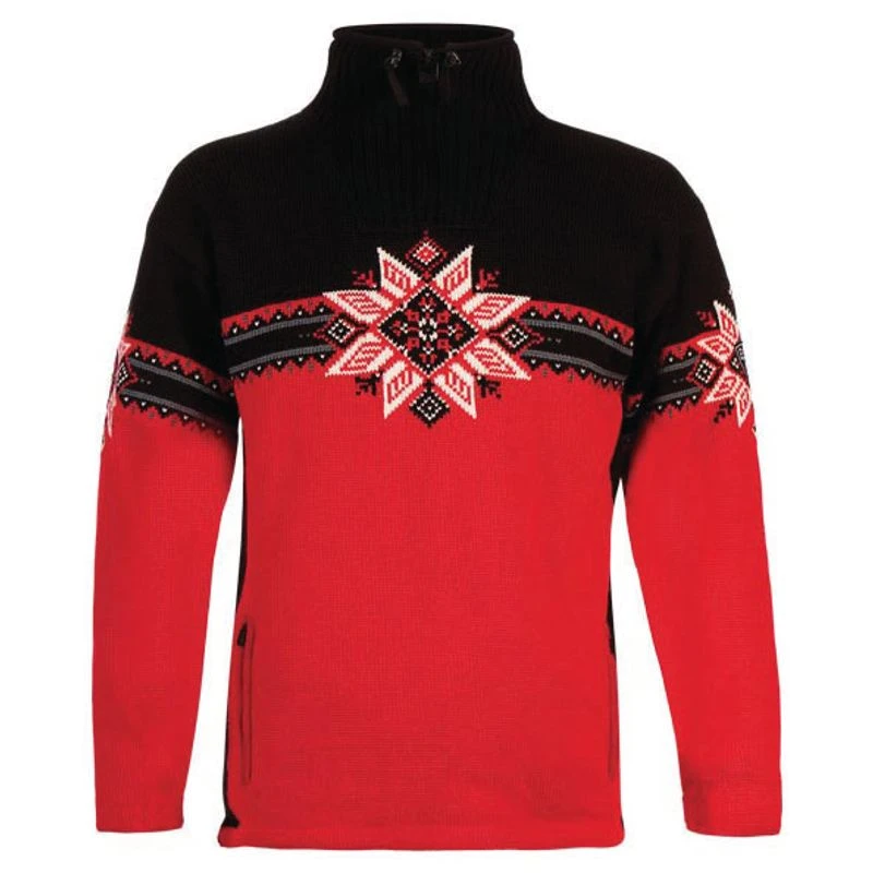 Dale Of Norway Mens Lyngen Weatherproof Sweater (Raspberry/Black/Steel