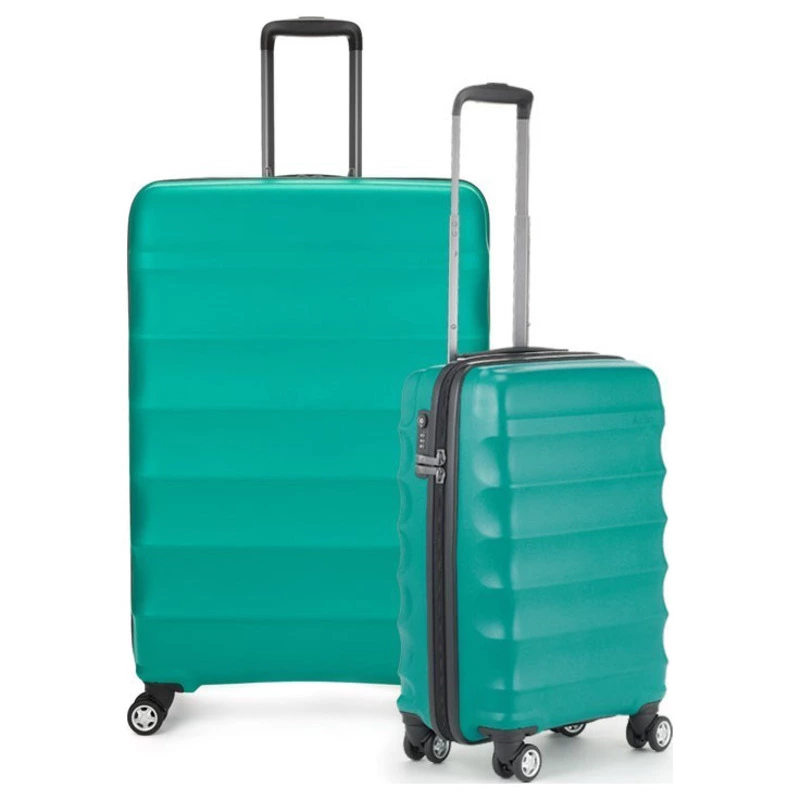 Antler Juno 2 Piece Suitcase Set Large and Cabin (Teal) Sportpursuit