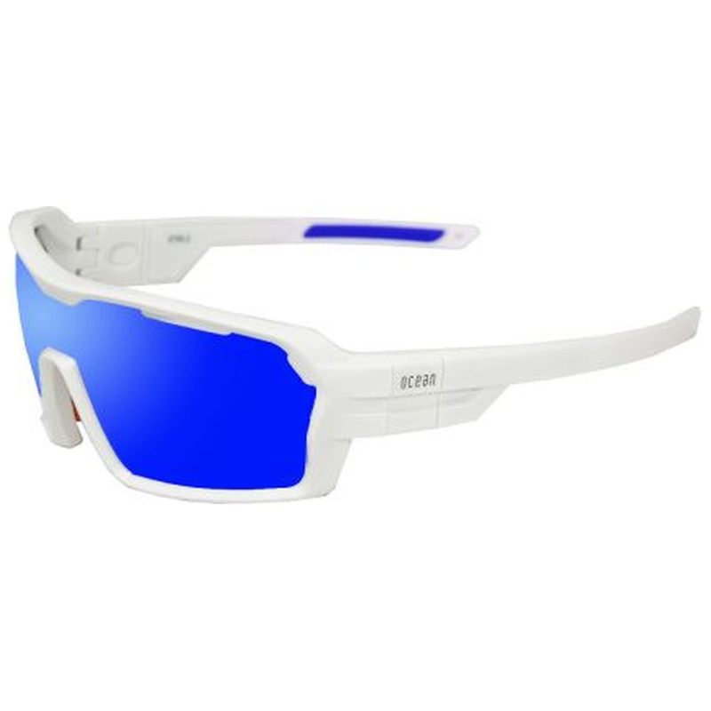 Ocean Chameleon Ski Sunglasses (Matte White/Revo Blue) Sportpursuit.