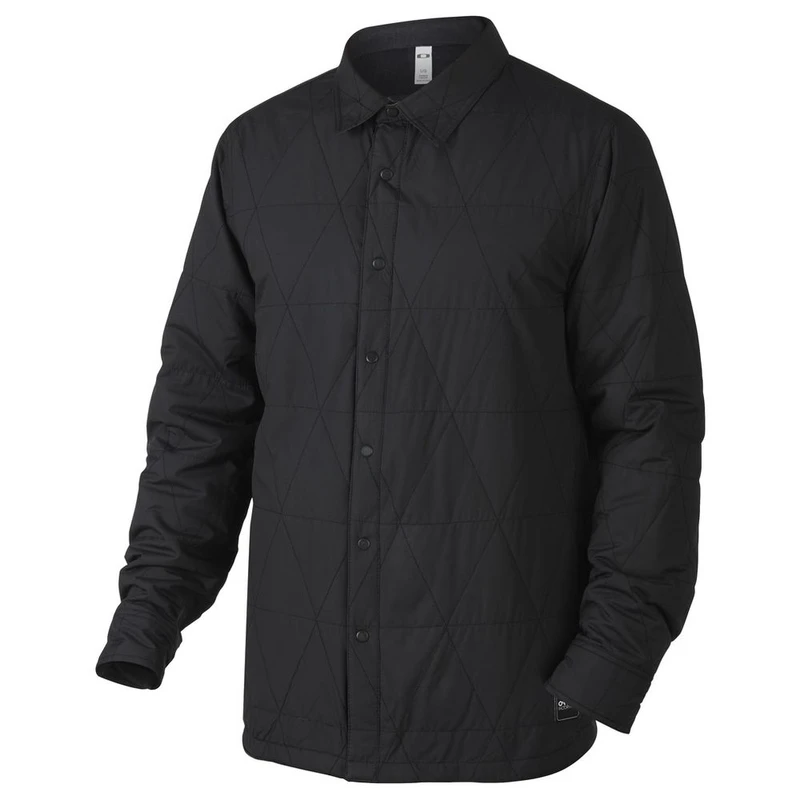 Oakley Mens Factory Pilot Flannel Hybrid Jacket (Jet Black) | Sportpur