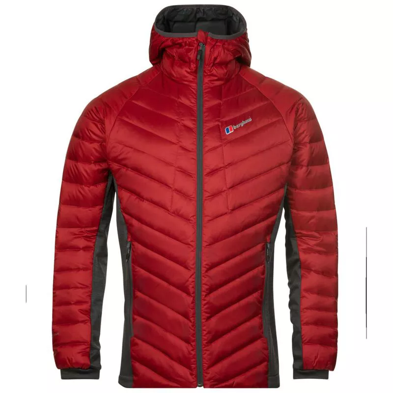 Berghaus Mens Tephra Stretch Reflect Down Jacket Red Dahlia Sportp