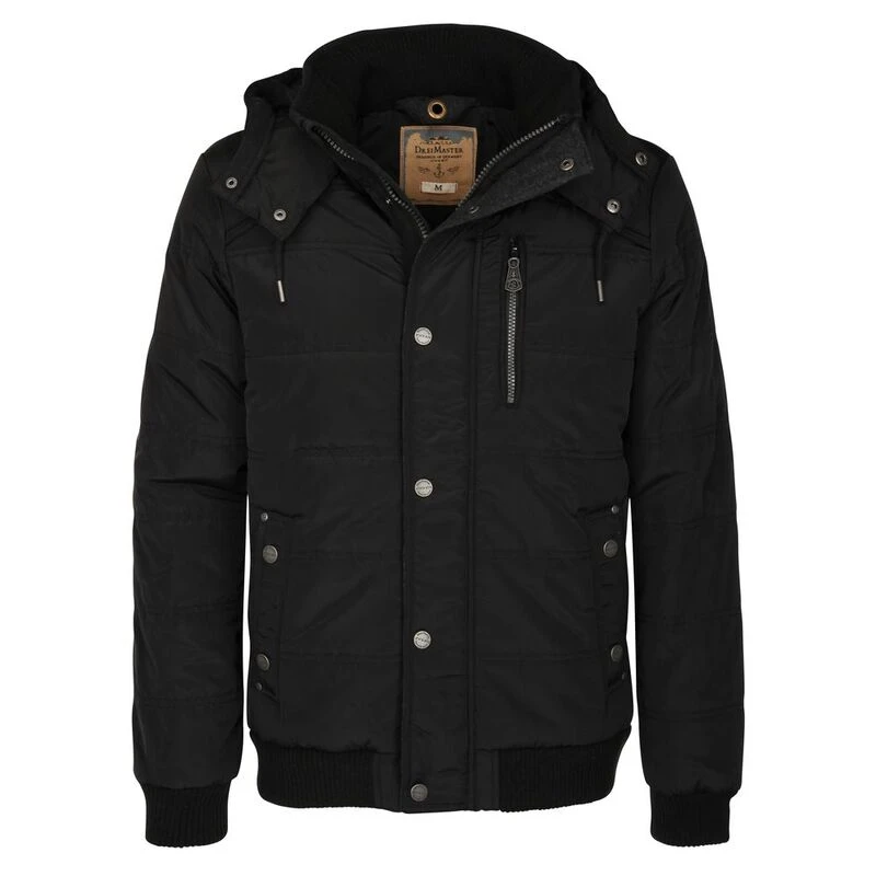 Dreimaster Mens Casual Insulated Jacket (Black) | Sportpursuit.com