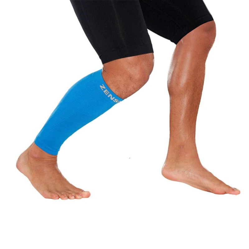Zensah Compression Leg Sleeves, Navy, Small/Medium 
